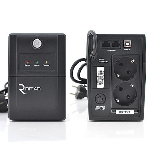 ИБП Ritar RTP650L-U (390W) лінійно-інтерактивний