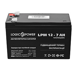 Аккумулятор свинцово-кислотный LogicPower AGM LPM 12 - 7.0 AH