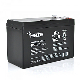 Акумуляторна батарея Merlion AGM GP1272F2B 12V 7.2Ah