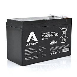 Аккумуляторная батарея AZBIST Super AGM ASAGM-1270F2 12V 7Ah