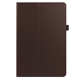 Чехол-книжка Litchi Leather Case для Samsung Galaxy Tab S7 11.0 T870 / T875 (Wake / Sleep) Brown