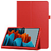 Чехол-книжка Litchi Leather Case для Samsung Galaxy Tab S7 11.0 T870 / T875 (Wake / Sleep) Red