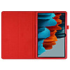 Чехол-книжка Litchi Leather Case для Samsung Galaxy Tab S7 11.0 T870 / T875 (Wake / Sleep) Red