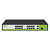 16-портовий PoE комутатор ZKTeco ZK-PoE1621NS-200W (16xPOE, 2xLAN, 1хSFP)