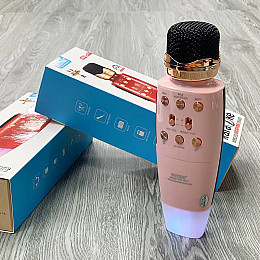 Беспроводной микрофон Wster WS2011 Bluetooth с колонкой 2в1 Розовый