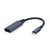 Адаптер Cablexpert HDMI USB Type-C F/M 0.15 м Black (A-USB3C-HDMI-01)