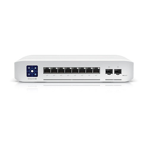 Комутатор Ubiquiti UniFi USW-Enterprise-8-PoE (8x2.5GE PoE+, 2xSFP+, макс. PoE 120W, L3)