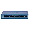 Неуправляємий PoE комутатор Hikvision DS-3E0109P-E(C) з 8 портами PoE