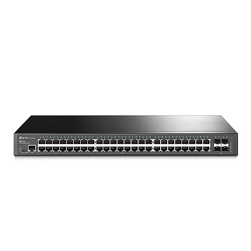 Комутатор TP-Link TL-SG3452 (48xGE, 4xSFP, 1xRJ45 консоль, 1xmicroUSB консоль, Omada, L2)