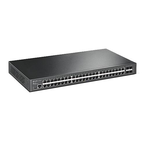 Комутатор TP-Link TL-SG3452 (48xGE, 4xSFP, 1xRJ45 консоль, 1xmicroUSB консоль, Omada, L2)