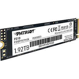 Накопитель SSD 1.92TB Patriot P310 M.2 2280 PCIe NVMe 3.0 x4 TLC (P310P192TM28)