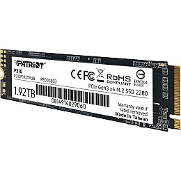 Накопитель SSD 1.92TB Patriot P310 M.2 2280 PCIe NVMe 3.0 x4 TLC (P310P192TM28)