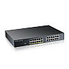 Комутатор Zyxel GS1915-24EP (GS1915-24EP-EU0101F) (12xGE PoE, 12хGE, макс POE 130W, Smart, NebulaFlex)