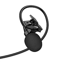 Петличний мікрофон провідний HOCO Type-C Lavalier microphone L14 чорний