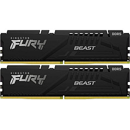 Модуль пам'яті DDR5 2х16GB/5200 Kingston Fury Beast Black (KF552C36BBEK2-32)