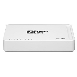 Сетевий комутатор на 8 портів 10/100/1000 Мбіт/с 2E PowerLink SG108C 8xGE неуправлюваний