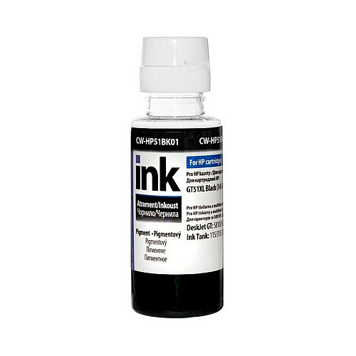 Чернила ColorWay HP Ink Tank 115/315/415 Чорний пігмент CW-HP51BK01 100 мл