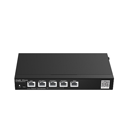 Маршрутизатор Ruijie Reyee RG-EG305GH-P-E (1xGE WAN, 3xGE WAN/PoE+ LAN, 1xGE LAN, макс. PoE 60W, VPN, Ruijie cloud)
