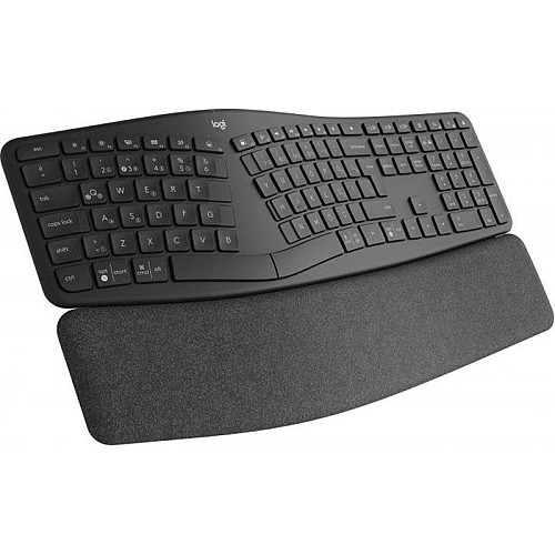 Клавіатура бездротова Logitech Ergo K860 Bluetooth/Бездротова UA Чорна (920-010108)