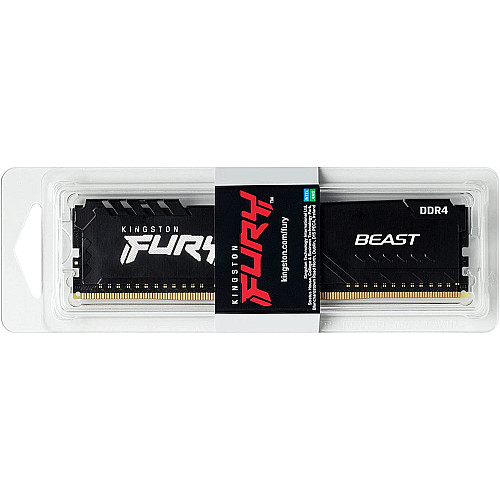 Оперативна пам'ять Kingston Fury DDR4-3200 16384MB PC4-25600 Beast Black (KF432C16BB/16)