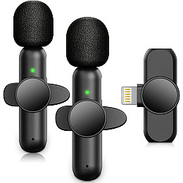 Двійний бездротовий петличний Lightning мікрофон Savetek P28-2 iPhone iPad Macbook 2.4 ГГц