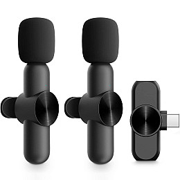 Двійний бездротовий петличний Type-C мікрофон Savetek P28-2 2.4 ГГц