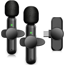 Двійний бездротовий петличний Type-C мікрофон Savetek P28-2 2.4 ГГц