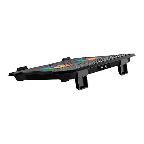 Кулер підставка для ноутбука MeeTion CoolingPad CP2020 з RGB підсвіткою Black