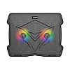 Кулер підставка для ноутбука MeeTion CoolingPad CP2020 з RGB підсвіткою Black