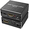 Цифровий HDMI аудіо екстрактор Addap HAE-02 HDMI-SPDIF/Toslink і 3,5 мм miniJack 4K Чорний (0295)