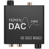 Цифро-аналоговый преобразователь звукового сигнала с оптического TOSLINK Addap DAC-01 SPDIF и коаксиального на RCA и mini Jack 3.5 мм