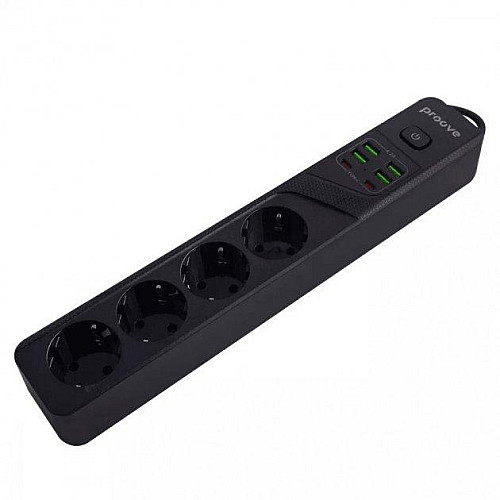Сетевий фільтр Proove Power Socket P-04 2М чорний