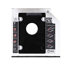 Карман-переходник Optibay 9.5 мм 2.5" SSD/HDD SATA 3.0 DVD Чорний (32510_2917963)