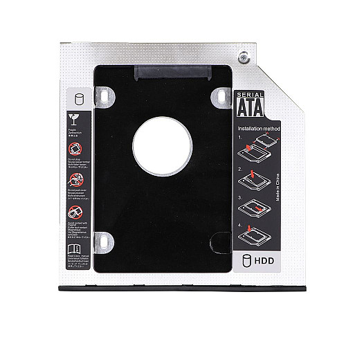 Карман-переходник Optibay 9.5 мм 2.5" SSD/HDD SATA 3.0 DVD Чорний (32510_2917963)