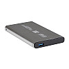 Внешній кишеня SATA для 2,5"/S14 USB3.0 алюмінієвий сплав HDD/SSD сріблястий (32498_2917944)
