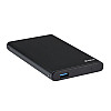 Внешній кишеня SATA для 2,5" HDD/SSD S14 USB3.0 Піскоструминний алюмінієвий сплав 5Gbps Чорний (32500_2917947)