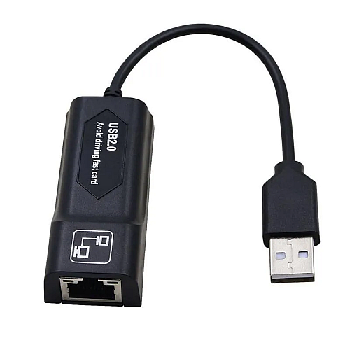 Сетевий адаптер перехідник Pix-Link USB LAN SR9900 мережна карта Black (16158-hbr)