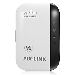 Ретранслятор репітер підсилювач сигналу Wi-Fi Pix-Link LV-WR03 Білий (16170-hbr)