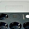 Удлинювач з USB Power Socket CNV 8203 2USB на 4 розетки 2 м Black