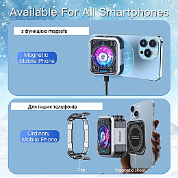 Радіатор-вентилятор 2 в 1 для смартфона Nubia RedMagic Magnetic Cooler 5 Pro чорний