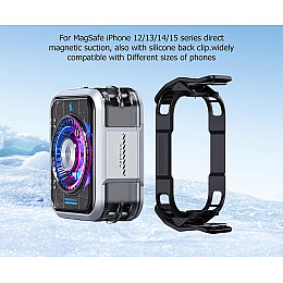 Радіатор-вентилятор 2 в 1 для смартфона Nubia RedMagic Magnetic Cooler 5 Pro чорний
