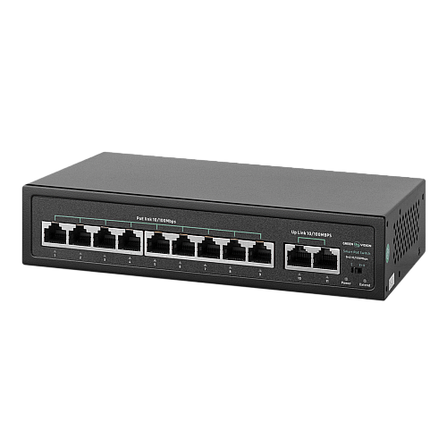 Комутатор мережевий POE GreenVision GV-016-D-09 2P