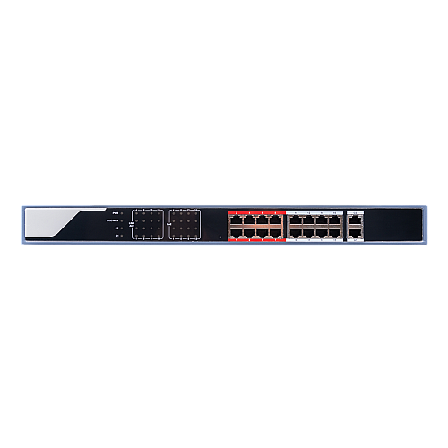 Комутатор мережевий POE GreenVision GV-019-AI-16 2PG