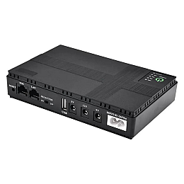 Бесперебойник UPS для WI-Fi роутера No Brand 10400 mah 5 9 12V Черный (2317590052)