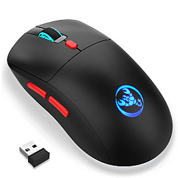 Мышь беспроводная с аккумулятором и подсветкой HXSJ T20 2,4G Hz Black