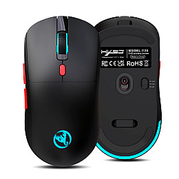 Мышь беспроводная с аккумулятором и подсветкой HXSJ T20 2,4G Hz Black