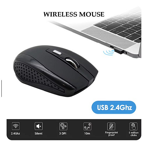 Бездротова мишка TWS Silent Mouse 2.4G Чорний