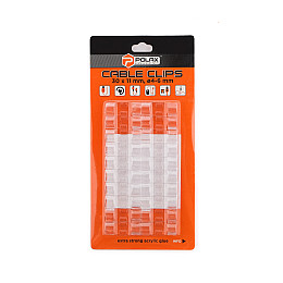 Кабельные клипсы Polax самоклеящаяся 30х11 мм 20 шт (37-173)