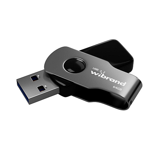 Флеш пам'ять USB Wibrand 64 GB Lizard Gen1 USB 3.2 Чорний (36718_3608940)