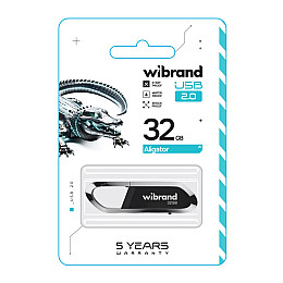 Флеш память USB Wibrand 32 GB Aligator USB 2.0 Black (36702_3608921)